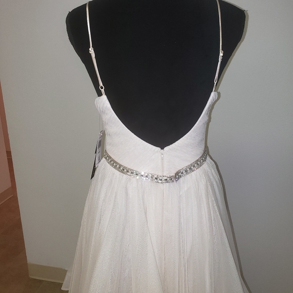 New Light Champagne Layered Dress size 9 - Picture 5 of 8